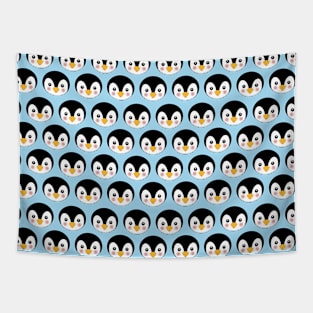 Cute Penguins Pattern Tapestry