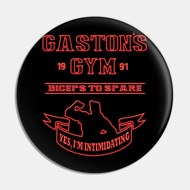 Gaston's Gym Red Pin by shawnalizabeth