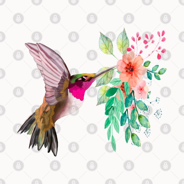 Colorful Colibri by Happy Art Designs