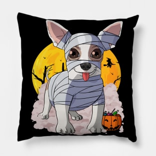 Chihuahua Mummy Happy Halloween Costume Pillow