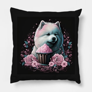 Samoyed Cupcake Pillow