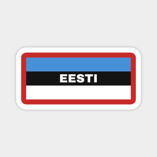 Eesti in Estonian Flag Magnet