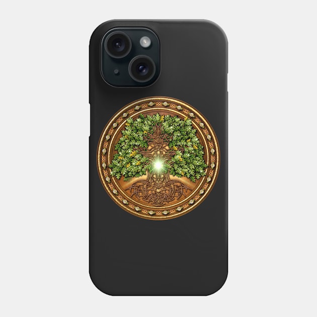 Sacred Celtic Trees - Oak Phone Case by NaumaddicArts