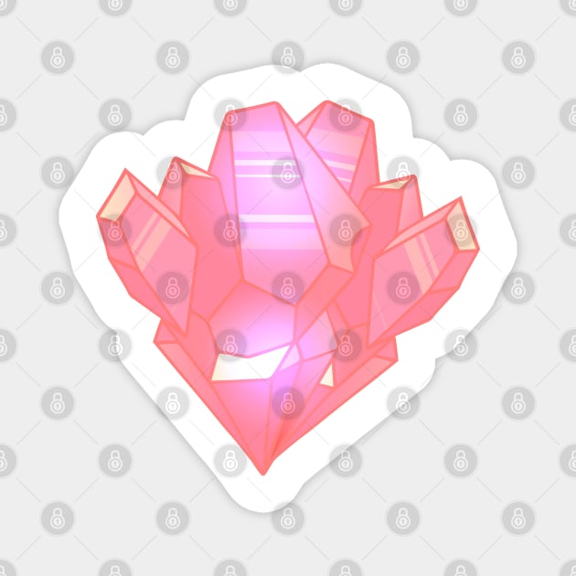 Pink gemstone Magnet by Veleri