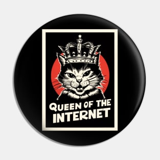 Queen of the Internet Pin