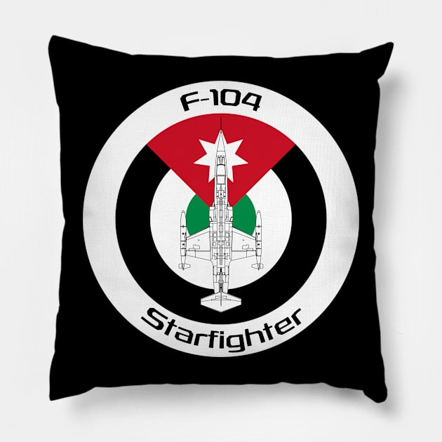 F-104 Starfighter (JO) Pillow by BearCaveDesigns