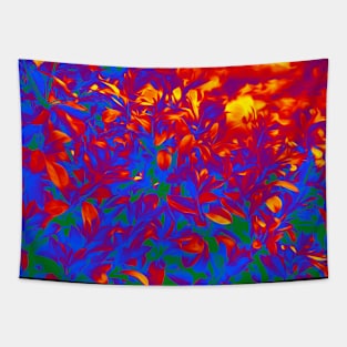 Gay Pride Painted Flowering Bushes Tapestry