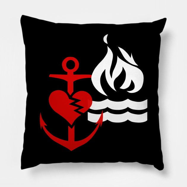 hot water music Pillow by lonecat baseball club