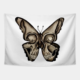 Butterfly Skull Tapestry