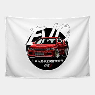 JDM EVO Red Black Sun Edition Tapestry