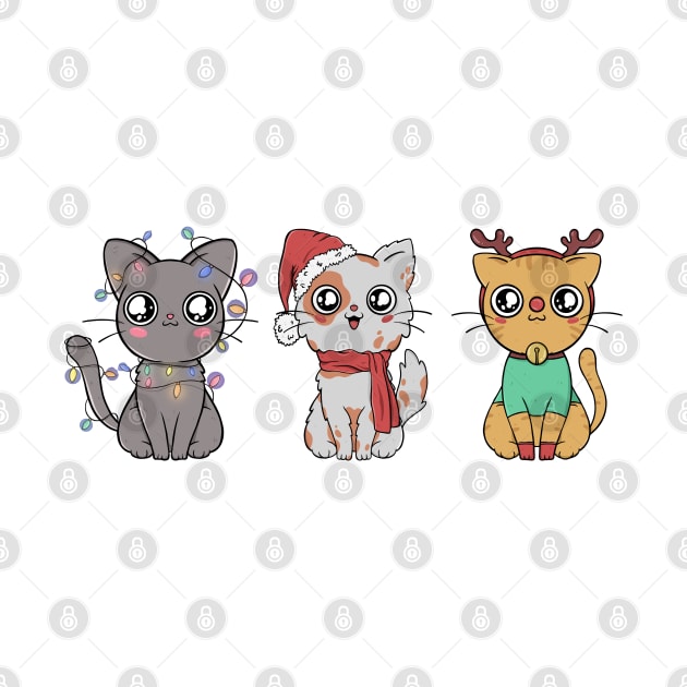 Christmas cats by stark.shop