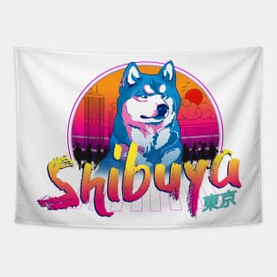 Hachiko Shibuya Tapestry