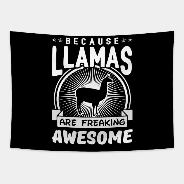 Llamas Are Freaking Awesome Tapestry by solsateez