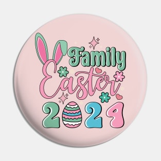 Family Easter 2024 Easter Bunny Retro Family Matching Pin