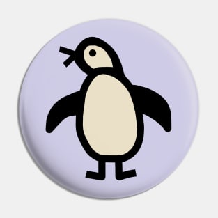 Cute Animals Penguin Portrait Pin