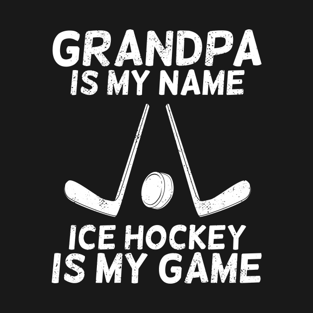 Ice Hockey Grandpa Grandfather Gift by Dolde08