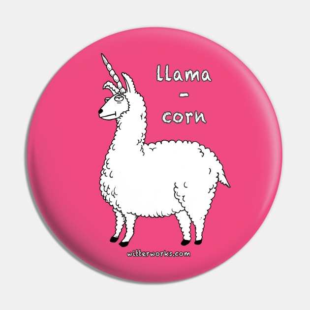Llamacorn Hot Pink! Pin by witterworks