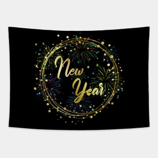 Colorful Year of the Rabbit 2023 - Happy New Year 2023 Tapestry