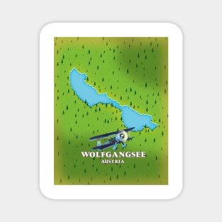 Wolfgangsee Lake Austria lake map Magnet