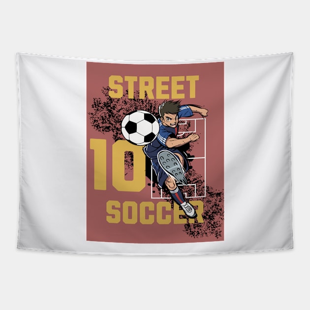 Street Soccer Tapestry by Shop-now-4-U 