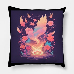 Mesmerizing Fire Picture Pillow