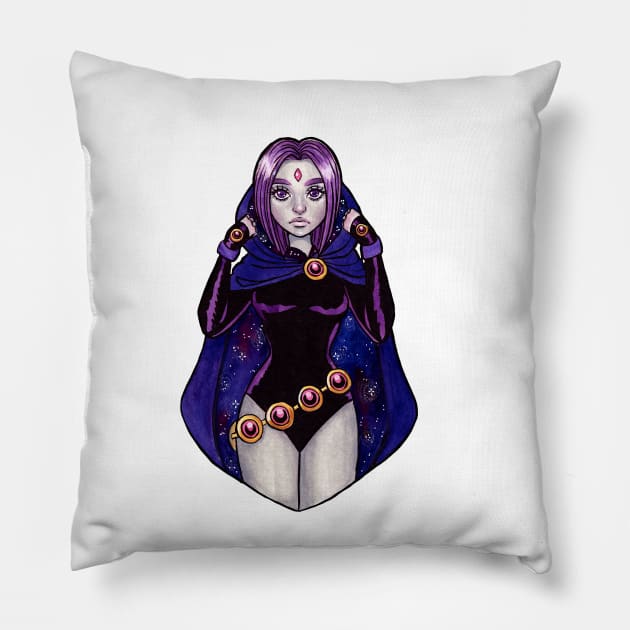 Raven Pillow by imawonder