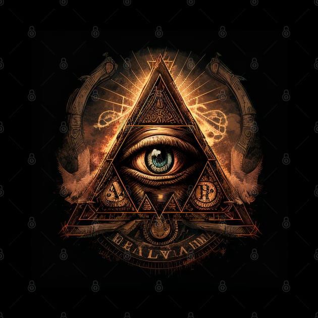 illuminati-inspired, eye by Buff Geeks Art