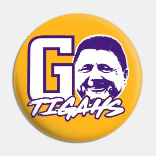 GO TIGAHS GOLD Pin