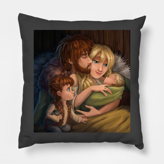 How To Train your Dragon Family Pillow by GiuliaBokel