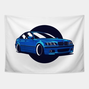 Blue E46 Sedan Tapestry