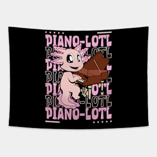 Pianolotl - Axolotl at the piano Tapestry