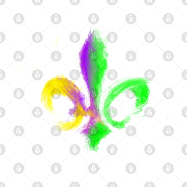 Mardi Gras Fleur de Lis by Stephanie Kennedy 