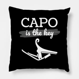 Capo is the Key Capo Dark Theme Pillow