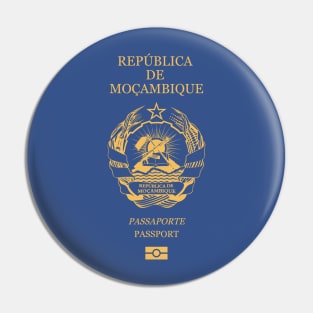 Mozambique passport Pin