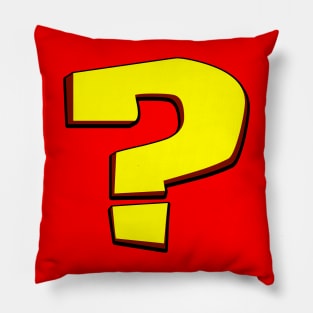 Question Mark?  Are you a Joker?  Or Beyond Understanding? Pillow