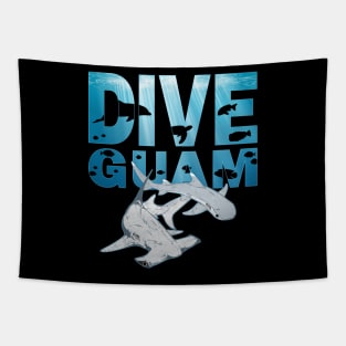 Guam Hammerhead Shark and Whitetip Shark Tapestry