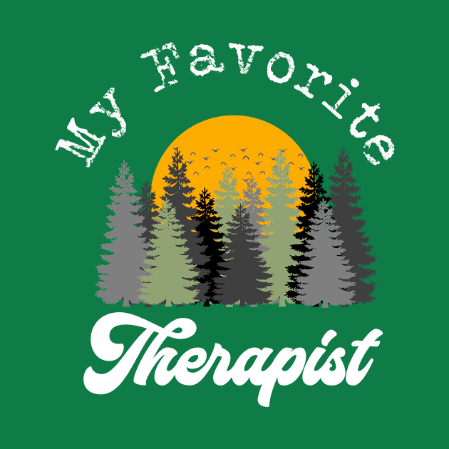 Outdoors Nature Lover Therapist Camping Walking Biking Hiking Gift by HuntTreasures