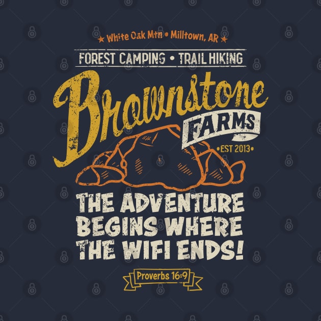 Brownstone Farms Vintage Poster Shirt by jbfatcats