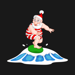 Santa Surfing T-Shirt