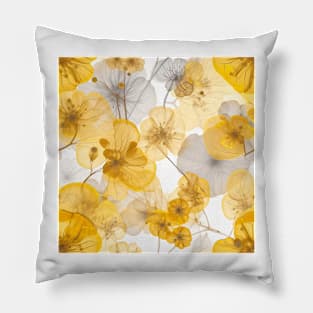 Pattern of beautiful yellow flowers Pillow