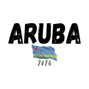 Aruba Souvenir 2024 Vacation Trip Caribbean Travel Flag T-Shirt