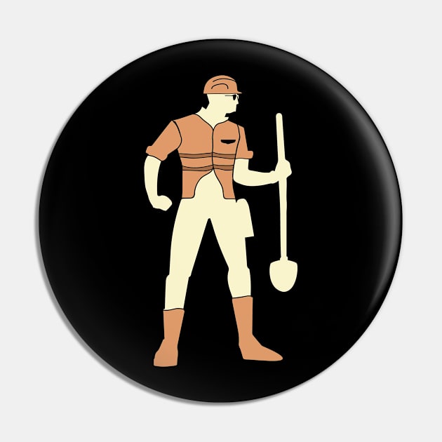 construction worker Pin by HBfunshirts