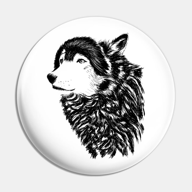 Lone Wolf Pin by pinkstorm