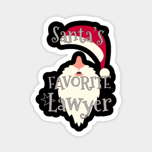 Attorney Time Santa'S Favorite Lawyer Magnet