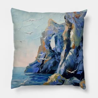 Rocks by the sea Pillow