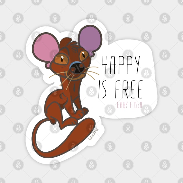 Happy Baby Fossa #2 Magnet by belettelepink