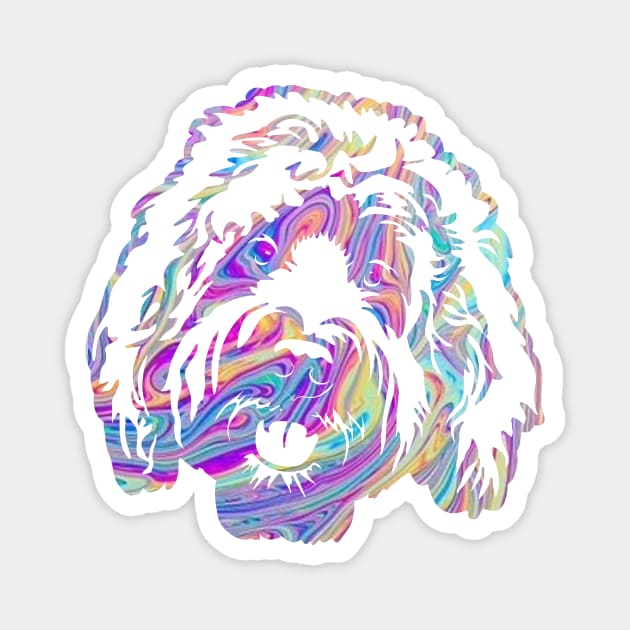 Golden doodle Magnet by Haily_brown