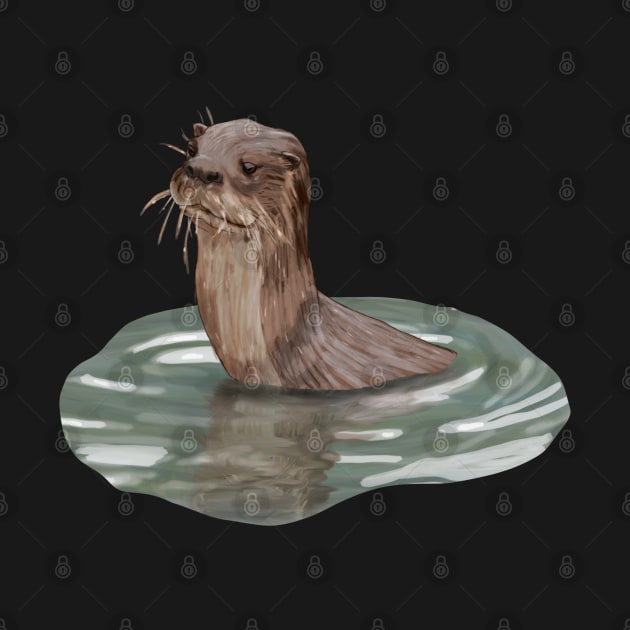 otter by wrsartist