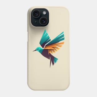 Paradise Bird - Geometric bird design for the environment Phone Case