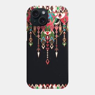 Modern Deco in Red and Black Phone Case